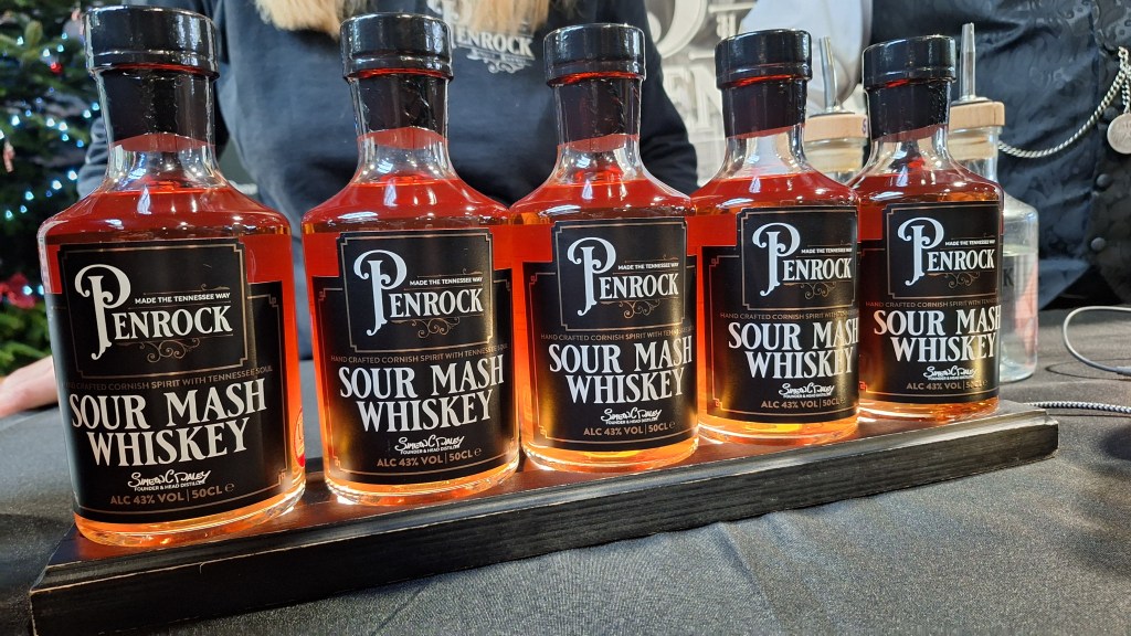 Penrock Sour Mash Whisky on display at English Whisky Festival