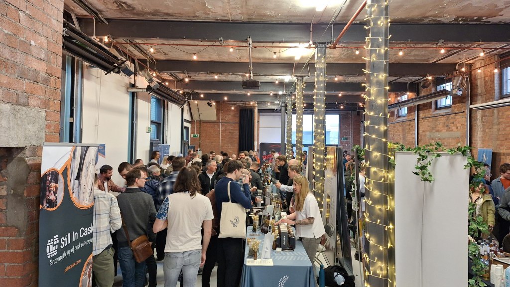 The crowded show floor at Exploring Whisky Bristol