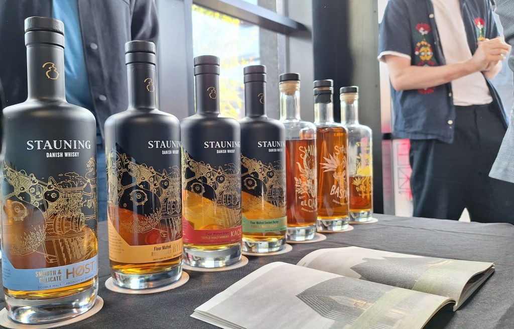 Stauning whisky bottles at Whisky Birmingham 2025