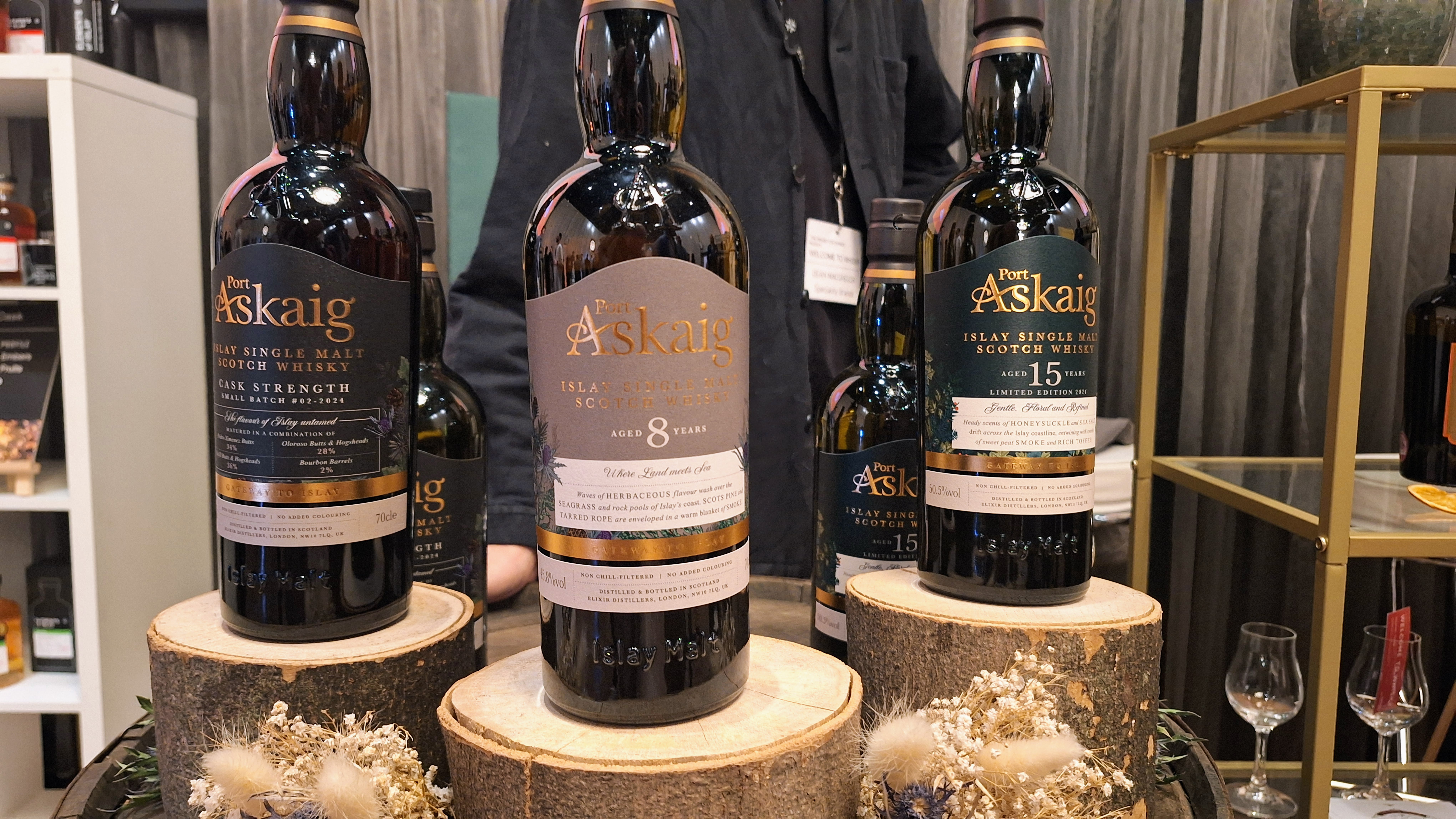 Port Askaig bottles at Welcome to Whisky