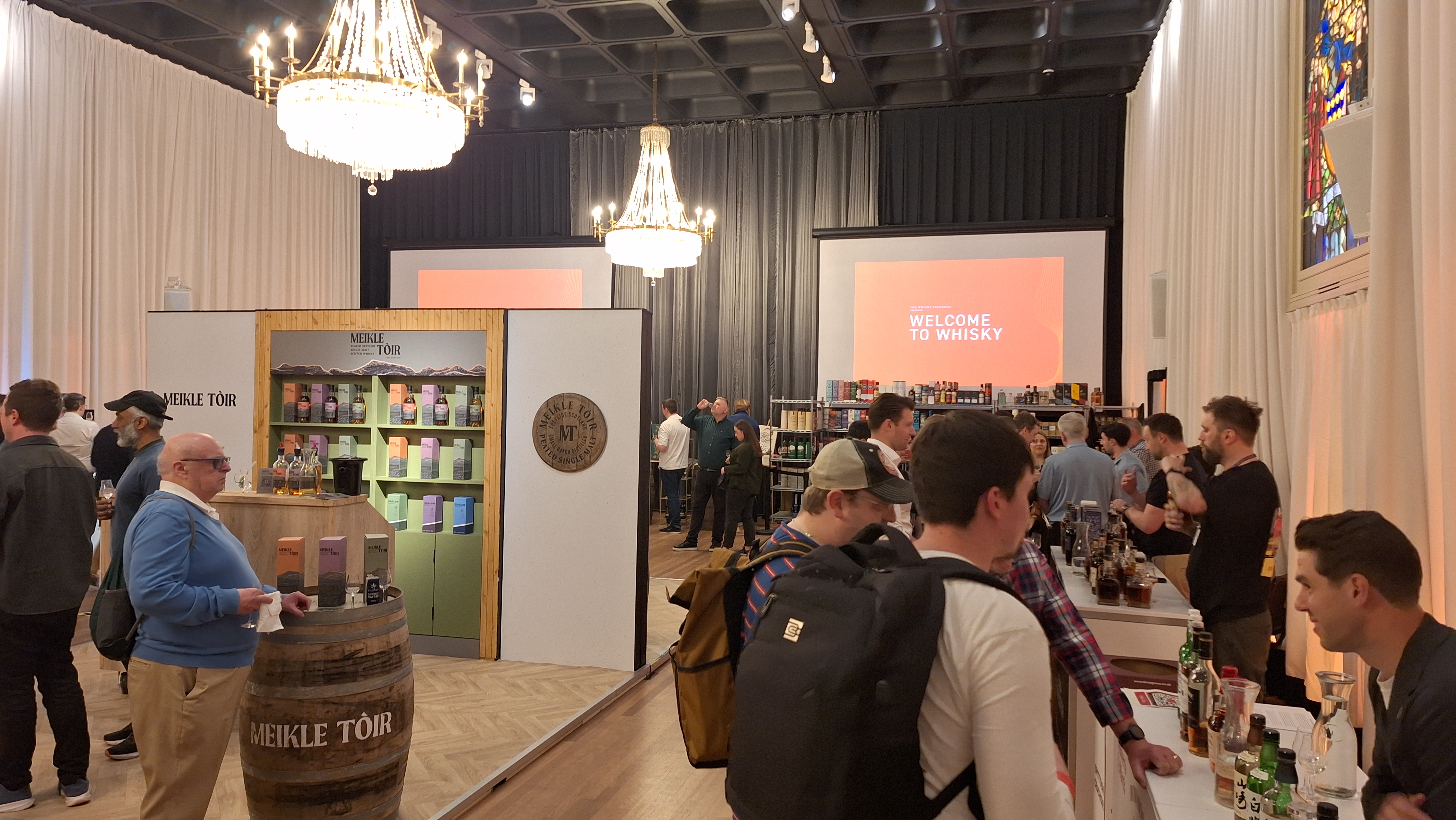 The show floor at Welcome to Whisky