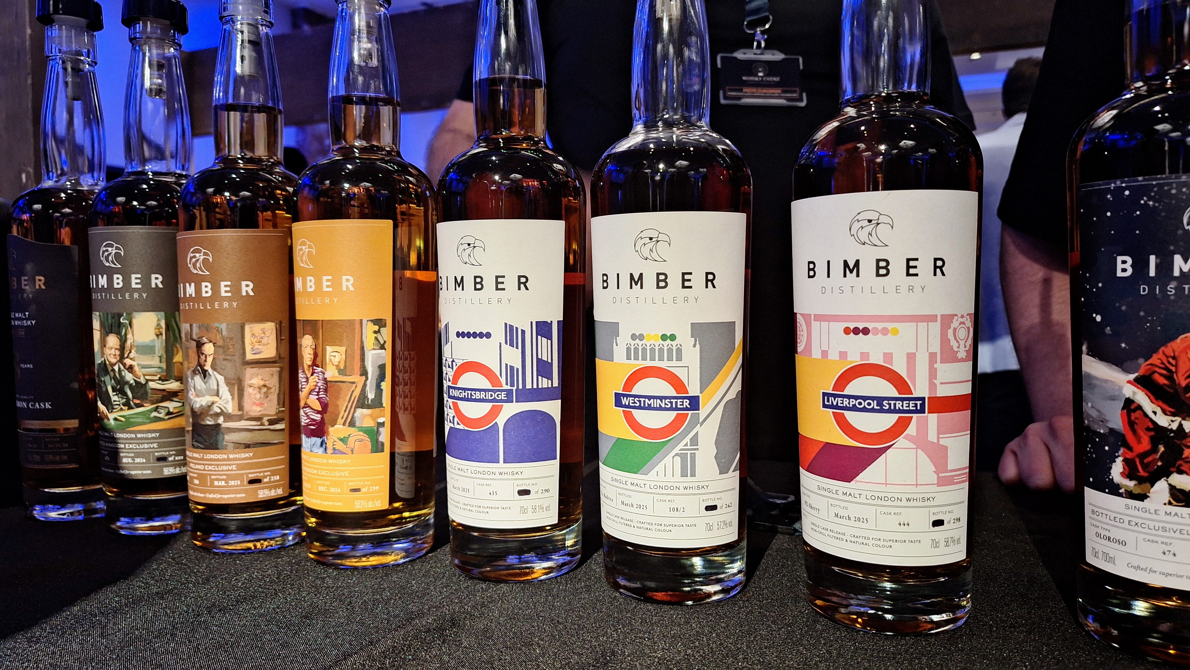 Bimber Underground Series Bottles at The Whisky Event